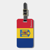 Roemeense Bagagelabels, patriottische Roemeense vl Bagagelabel (Voorkant verticaal)