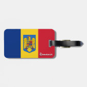 Roemeense Bagagelabels, patriottische Roemeense vl Bagagelabel (Achterkant horizontaal)