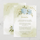 roemeense blauwe bloemen grienerinformatie informatiekaartje (Voorkant / Achterkant)