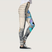 roemeense " blauwe vlinder " - eiffeltoren leggings (Rechts)