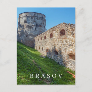 Roemeense Brasov uitkijktoren uitzicht ansichtkaar Briefkaart