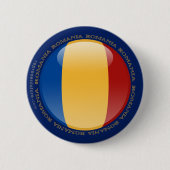 Roemeense bubelvlag ronde button 5,7 cm (Voorkant)
