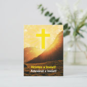 Roemeense Christus is verrezen Religieus Stuur via Feestdagenkaart (Staand voorkant)