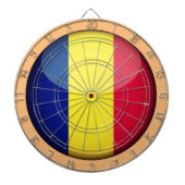Roemeense dartboardspelletjes /Rustisch Dartbord (Voorkant)