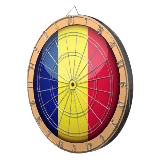 Roemeense dartboardspelletjes /Rustisch Dartbord (Voorkant Rechts)
