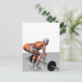 Roemeense deadlift 2 briefkaart (Staand voorkant)