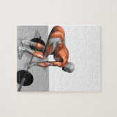 Roemeense deadlift 2 legpuzzel (Horizontaal)