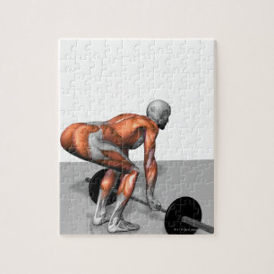 Roemeense deadlift 2 legpuzzel