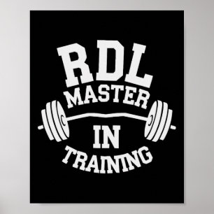 Roemeense Deadlift Bodybuilding Fitness Workout Gy Poster