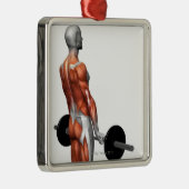 Roemeense deadlift metalen ornament (Rechts)