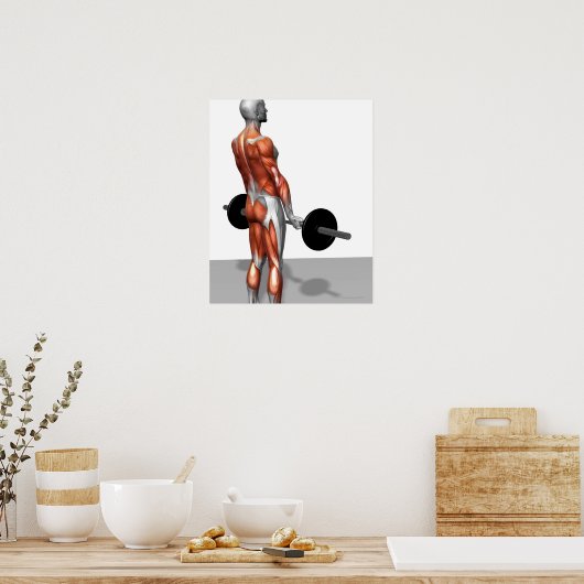 Roemeense deadlift poster (Keuken)