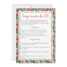 Roemeense diaspora in DE, Masa de Craciun Uitnodig