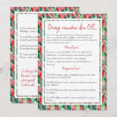 Roemeense diaspora in DE, uitnodiging voor Kerstta (Voorkant / Achterkant)