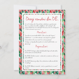 Roemeense diaspora in DE, uitnodiging voor Kerstta