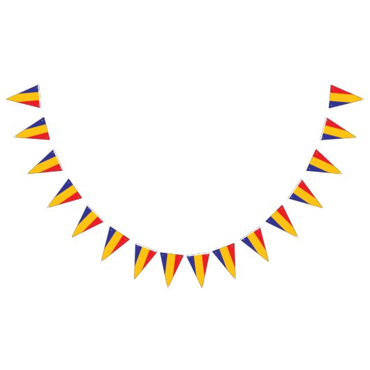 Roemeense Feest Driekleurige Vlag Vlaggetjes (Alle)