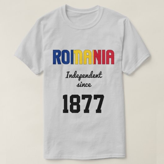 Roemeense feestdag voor de onafhankelijkheid van d t-shirt (Design voorkant)