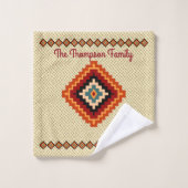 Roemeense Folk Art - Etnische patronen Bad Handdoek (Wasdoekje)