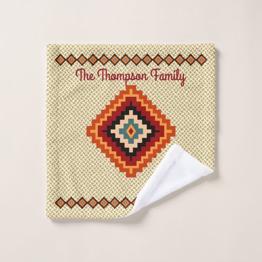Roemeense Folk Art - Etnische patronen Bad Handdoek (Wasdoekje)