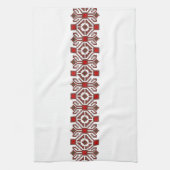 roemeense folkkostuum stikt geometrische bloemkuns theedoek (Verticaal)