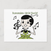 Roemeense Girls Rock Briefkaart (Voorkant)