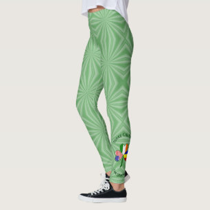 Roemeense Ierse Amerikaanse Vlaggen Klaverblad Per Leggings