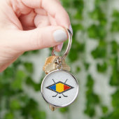 Roemeense ijshockeyvlag sleutelhanger (Hand)