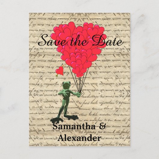  roemeense kikker met uitzondering van de datum aankondigingskaart (Voorkant)