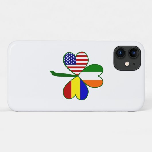 Roemeense Klaver Case-Mate iPhone Case (Achterkant (horizontaal))