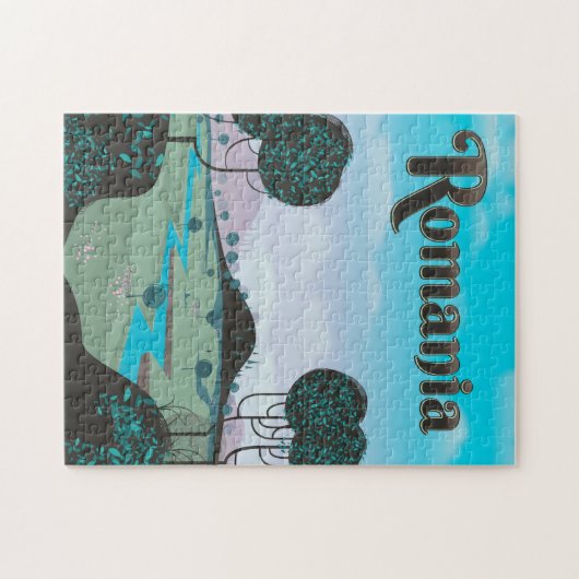 Roemeense  landschapsposter legpuzzel (Horizontaal)