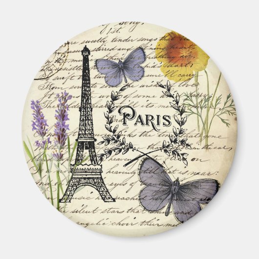 roemeense landschapsprietjes parijs eiffeltoren magneet (Voorkant)