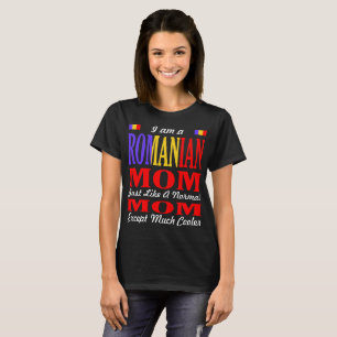 Roemeense mama houdt van normale mam veel koeler t-shirt