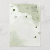 roemeense marine &stoffige blauwe bloemen greenery informatiekaartje (Achterkant)