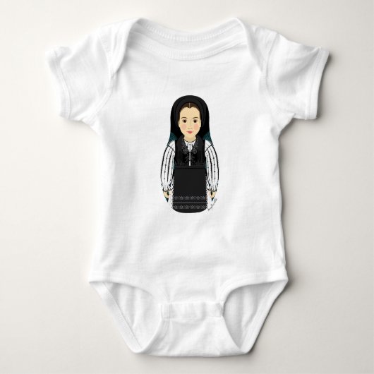 Roemeense Matryoshka-babybody Romper (Voorkant)