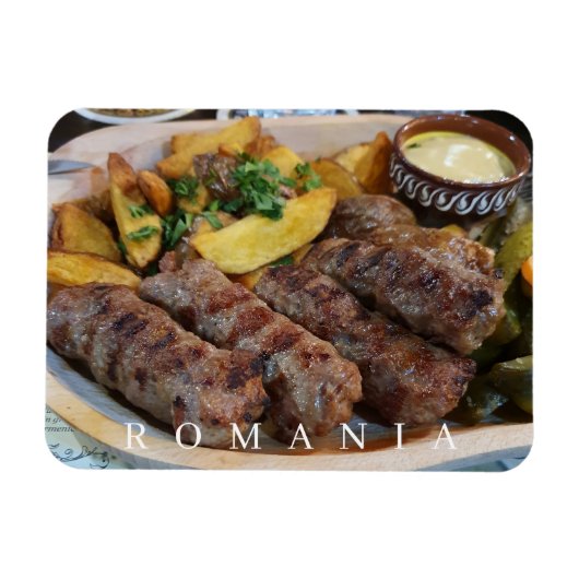 Roemeense Mici uitzicht koelkastmagneet Magneet (Horizontaal)