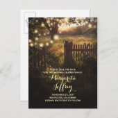 roemeense nachtverlichting roestvrij om de datumka aankondigingskaart (Voorkant / Achterkant)