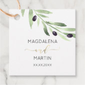 roemeense olijftak - bruiloft bevoordeelt labels (Voorkant)