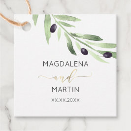 roemeense olijftak - bruiloft bevoordeelt labels