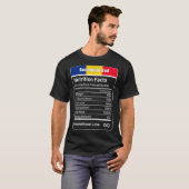 Roemeense pap Nutrition Facts Vaderdag Gift Dad T-shirt (Voorkant volledig)