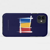 Roemeense penseelvlag Case-Mate iPhone case (Achterkant (horizontaal))