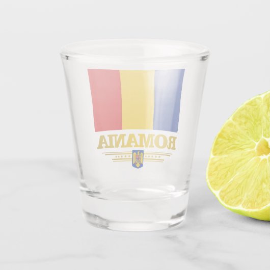 Roemeense Pride Shot Glas (Achterkant)