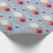 roemeense roemeense kaars met hartvormige vlam cadeaupapier (Hoek)