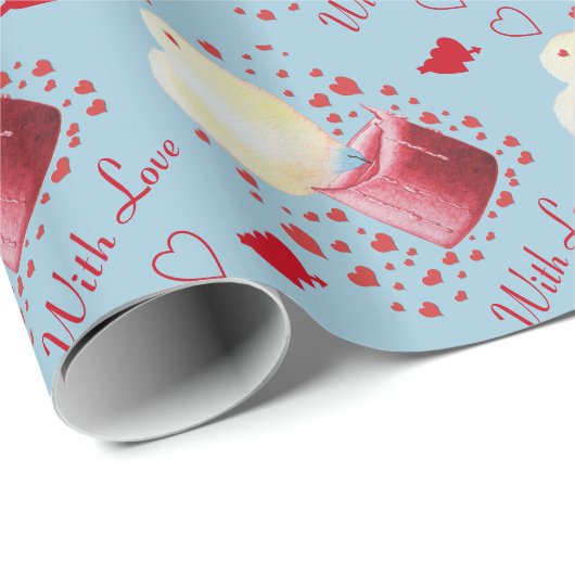 roemeense roemeense kaars met hartvormige vlam cadeaupapier (Rol Hoek)