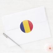 Roemeense ronde pictogramvlag ronde sticker (Envelop)