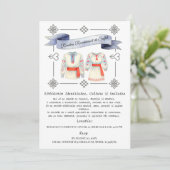 Roemeense roots folk kostuum traditionele kleding kaart (Staand voorkant)