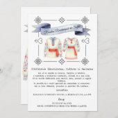 Roemeense roots folk kostuum traditionele kleding kaart (Voorkant / Achterkant)