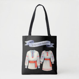 Roemeense roots folk kostuum traditionele kleding tote bag