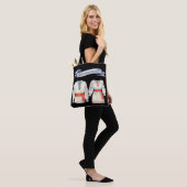 Roemeense roots folk kostuum traditionele kleding tote bag (Op model)