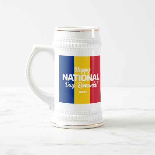 Roemeense staatsvlag bierpul (Links)