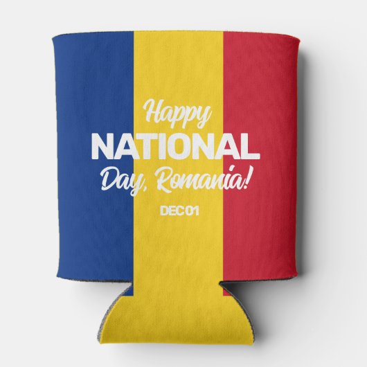 Roemeense staatsvlag blikjeskoeler (Achterkant)