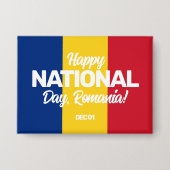 Roemeense staatsvlag button (Voorkant)